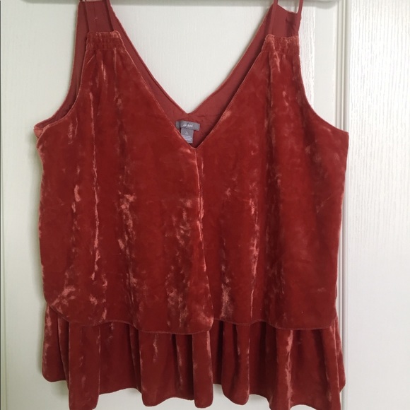 Velvet flowery tank top - Picture 1 of 1